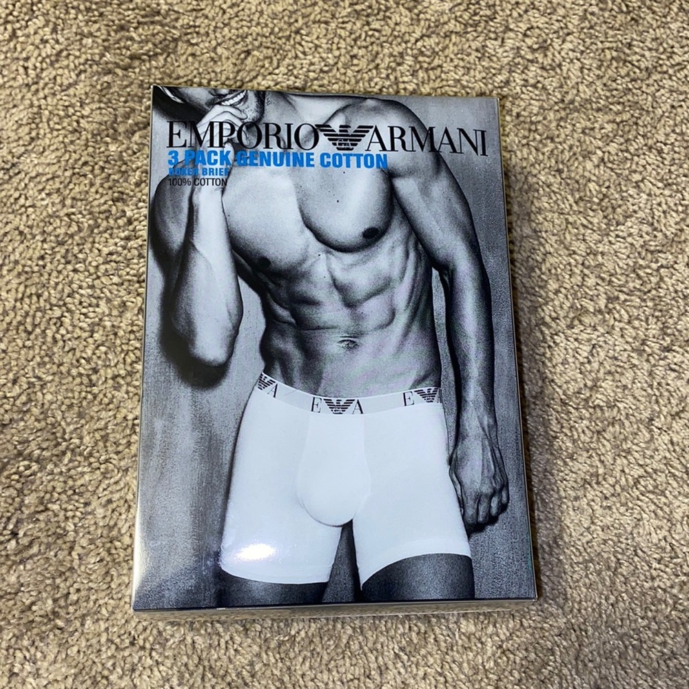 Emporio Armani 3 Pack Genuine Cotton Boxer Brief